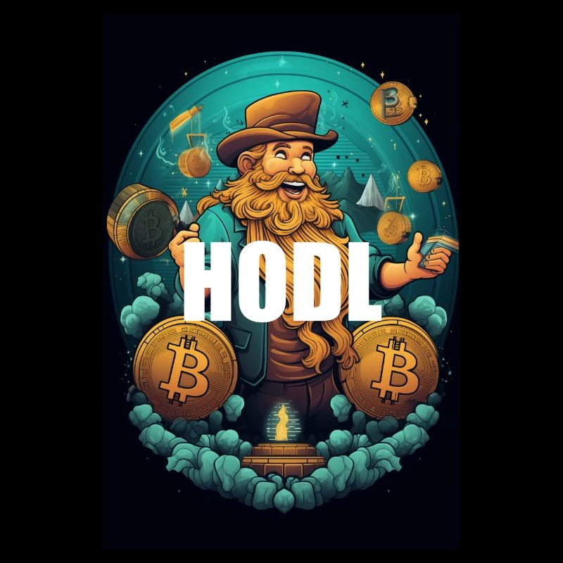 Hodl Bitcoin Krypto Blockchain Design