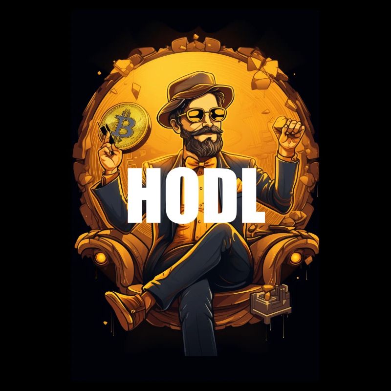 Hodl Bitcoin Krypto Blockchain Design