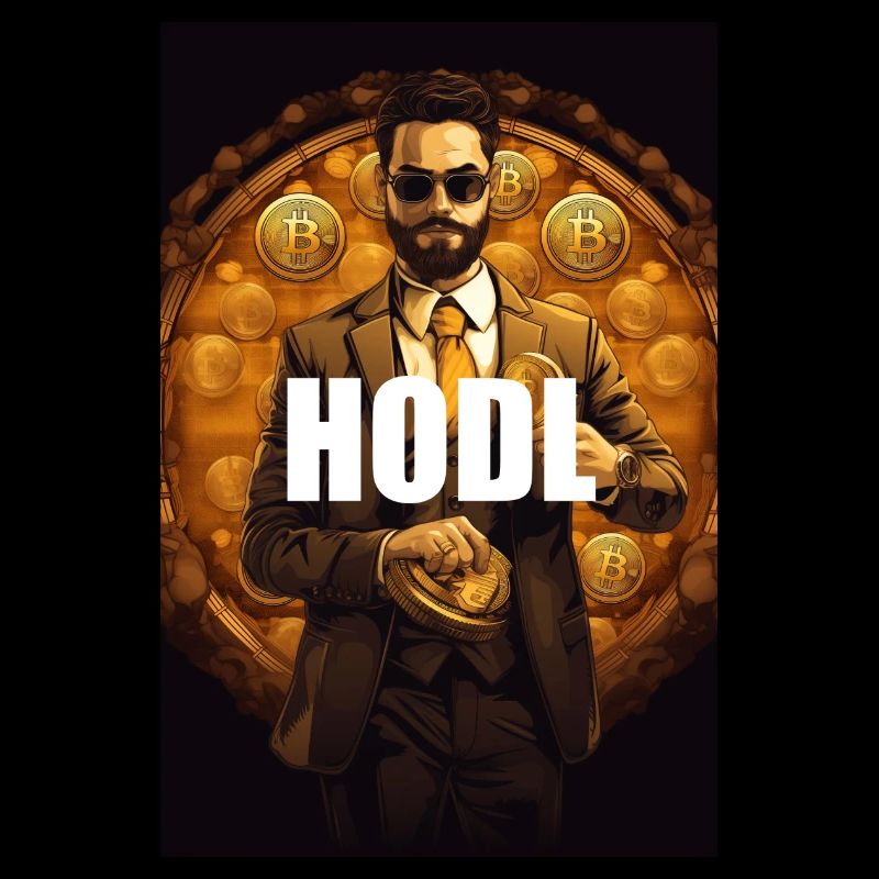 Hodl Bitcoin Krypto Blockchain Design