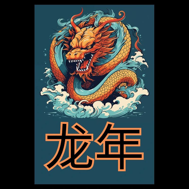 龙年 L'année du dragon - bleu