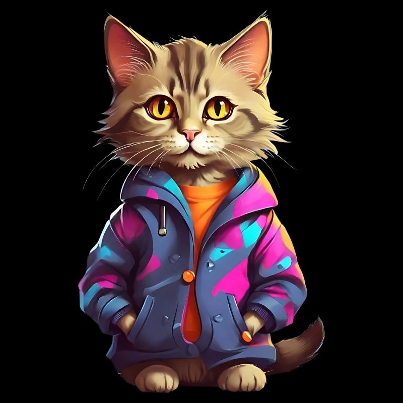 Stilvolle Stadtkatze