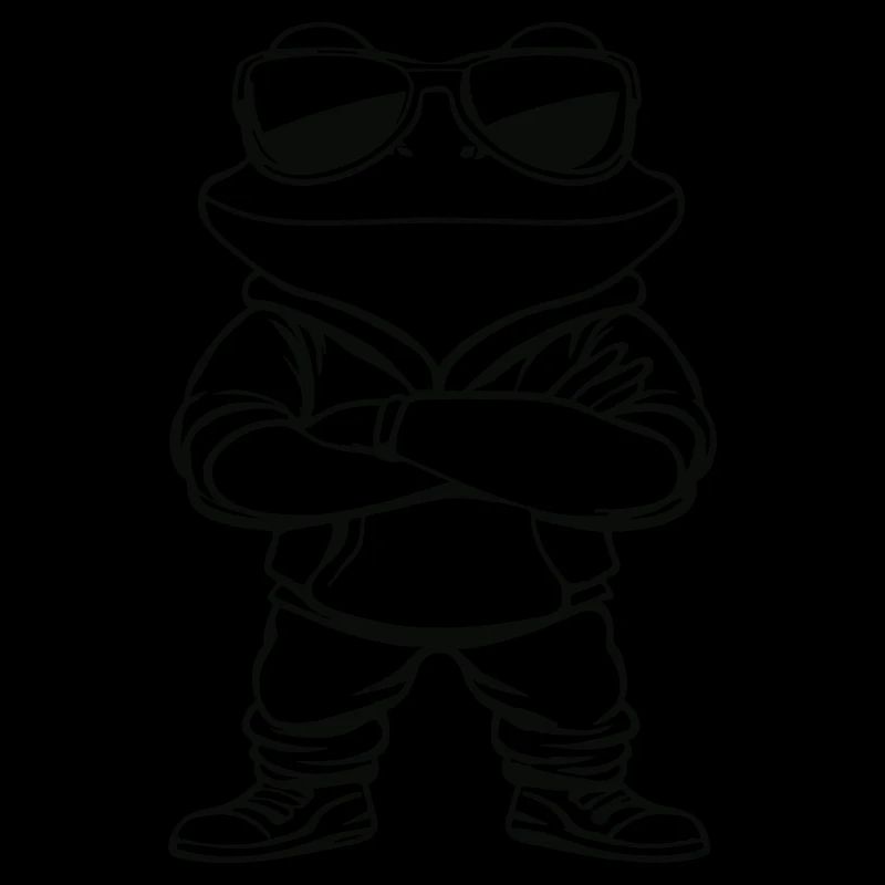 frosch comic sonnenbrille