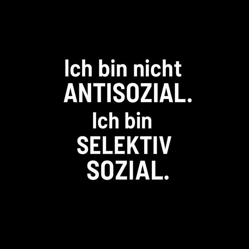 Je suis social de manière sélective