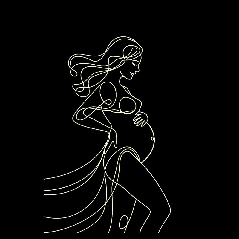 Femme enceinte : lignes d’amour