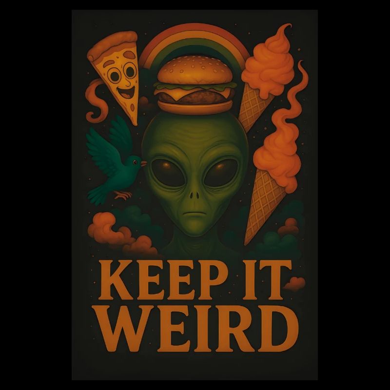 Keep It Weird - Conception extraterrestre amusante