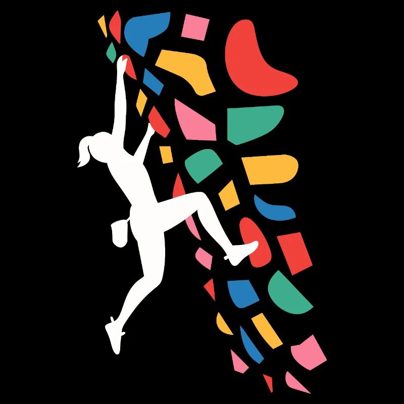 Boulder-Kletterer Bunte Griffe