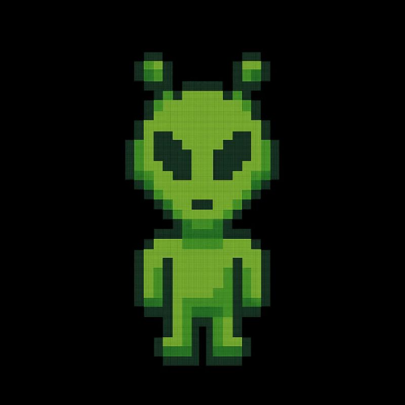 Pixel Art extraterrestre