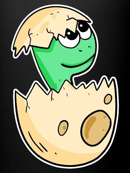Bébé dinosaure dans l’œuf