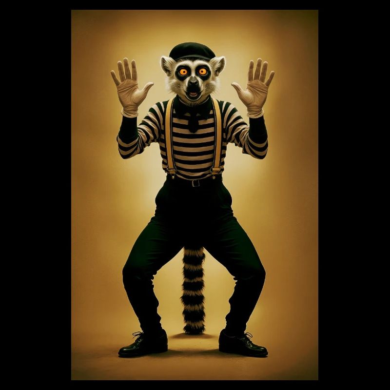 Lemur Humanoid Pantomime