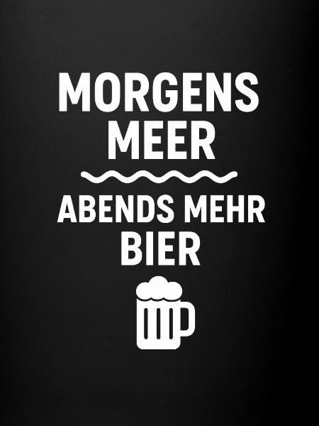 Matin mer soir bière motif