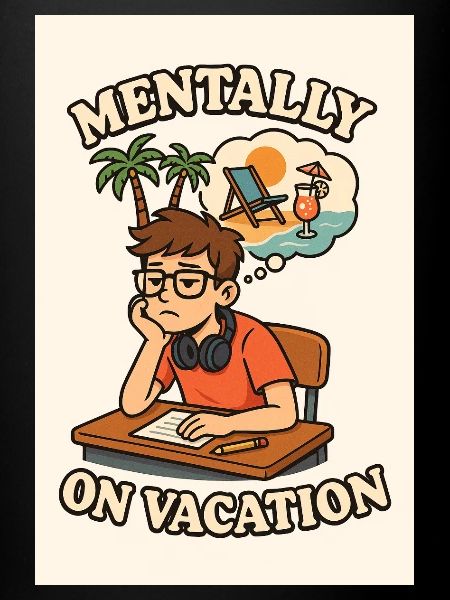 Mentally Im Urlaub Design