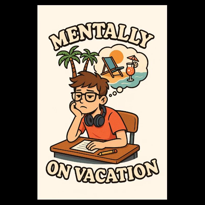 Mentally Im Urlaub Design