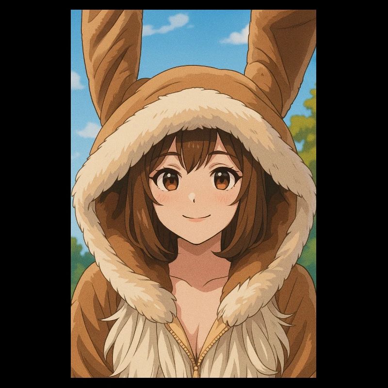 Sweat à capuche lapin Anime Charm