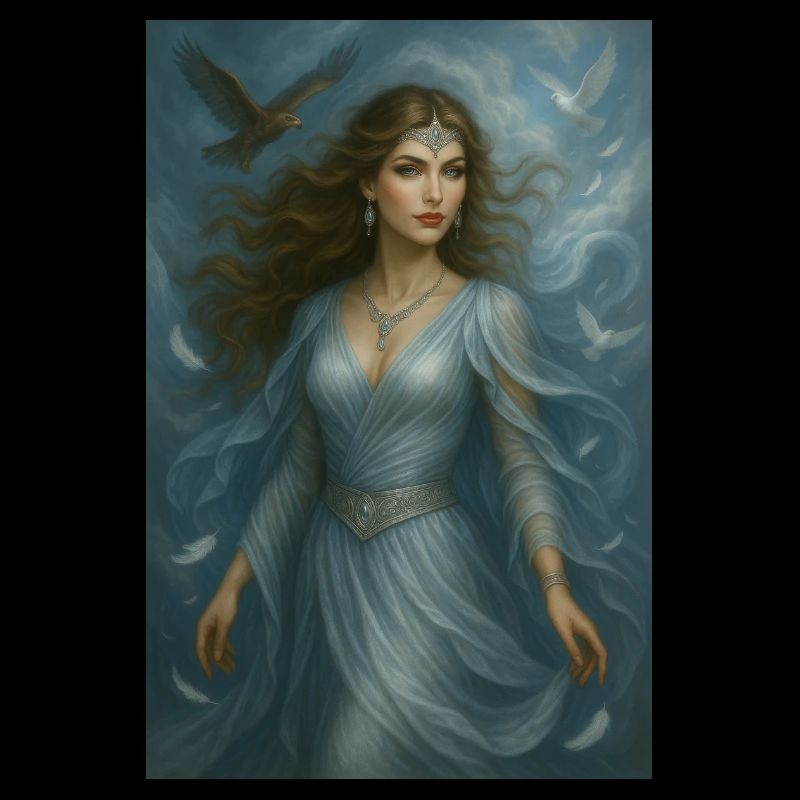 Celestial Goddess – Light and White Birds