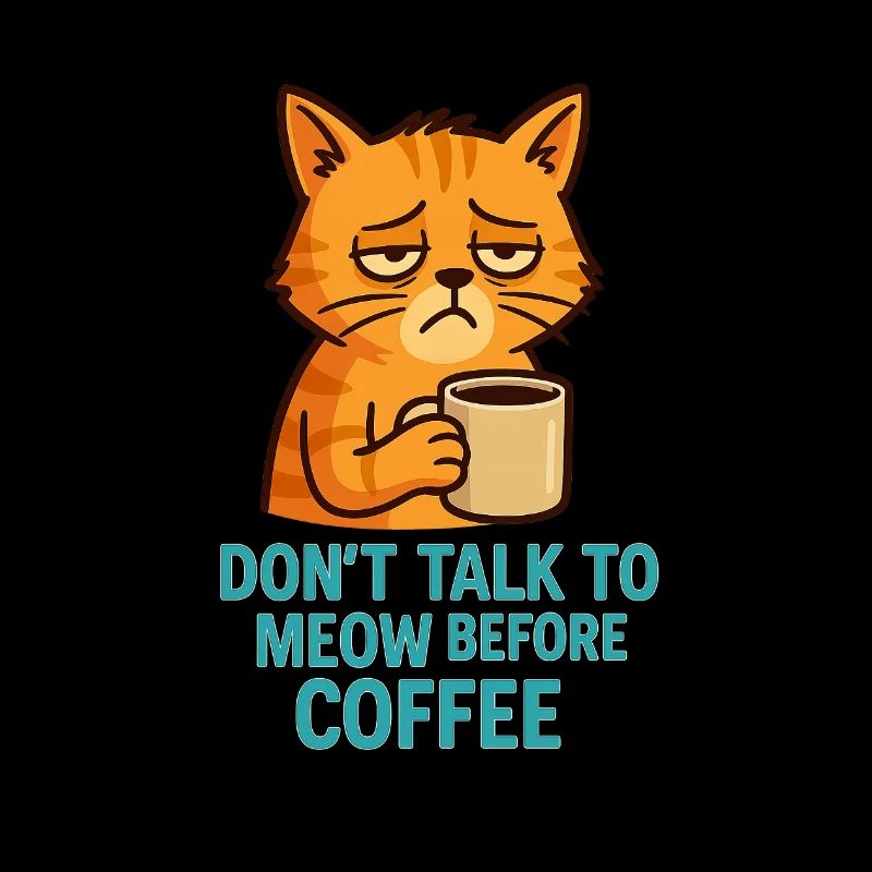 Grummelkat Kaffee Spruch