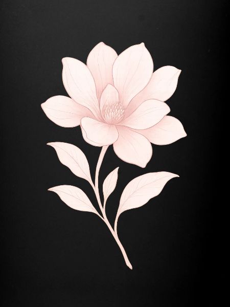 Magnolia rose, Fleur