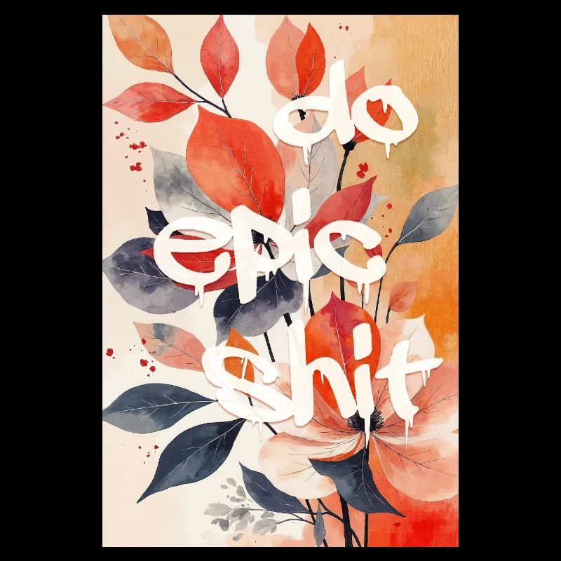 Do Epic Shit — Impression d’art floral de rue