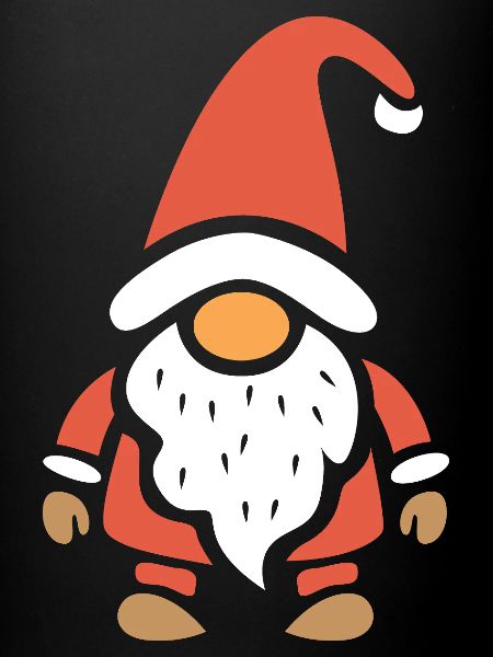 Cute Christmas Gnome Cartoon