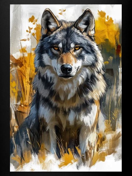 Illustration of a wolf