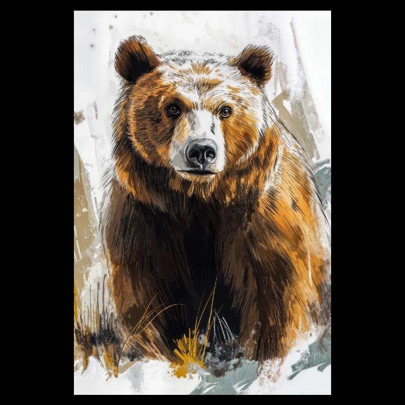 Illustration eines Bären