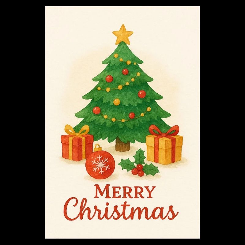 Weihnachtsbaum mit Geschenken