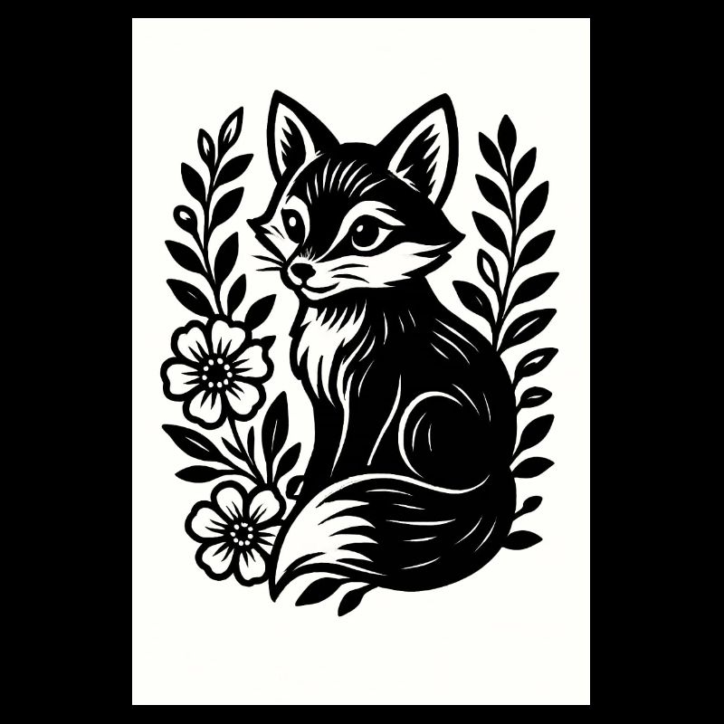 Le Renard dans la danse des fleurs