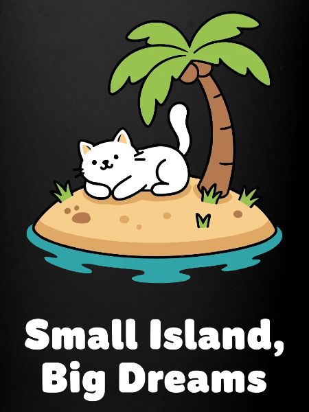 Cat's dream island idyll