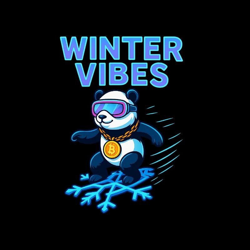 Winter Vibes Panda Neon