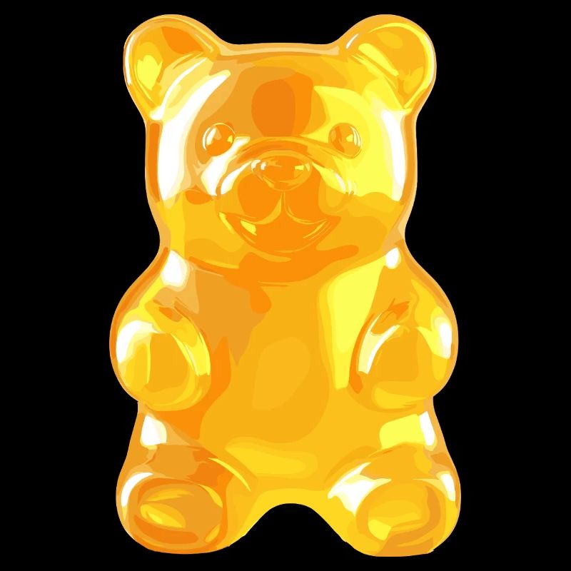 Shiny Gold Gummy Bear