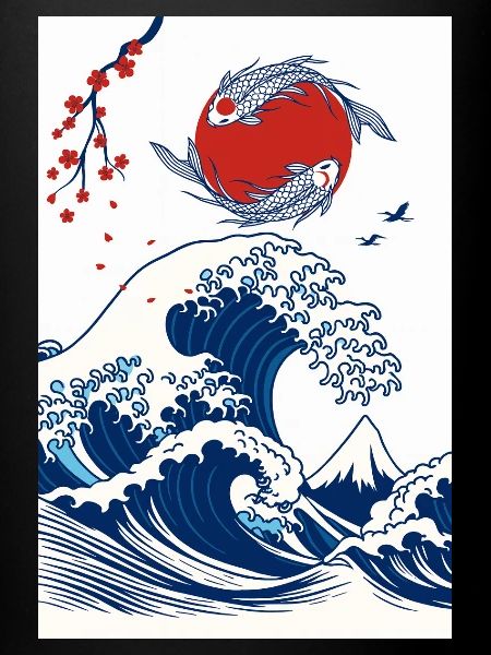 Koi et Vague en Soleil