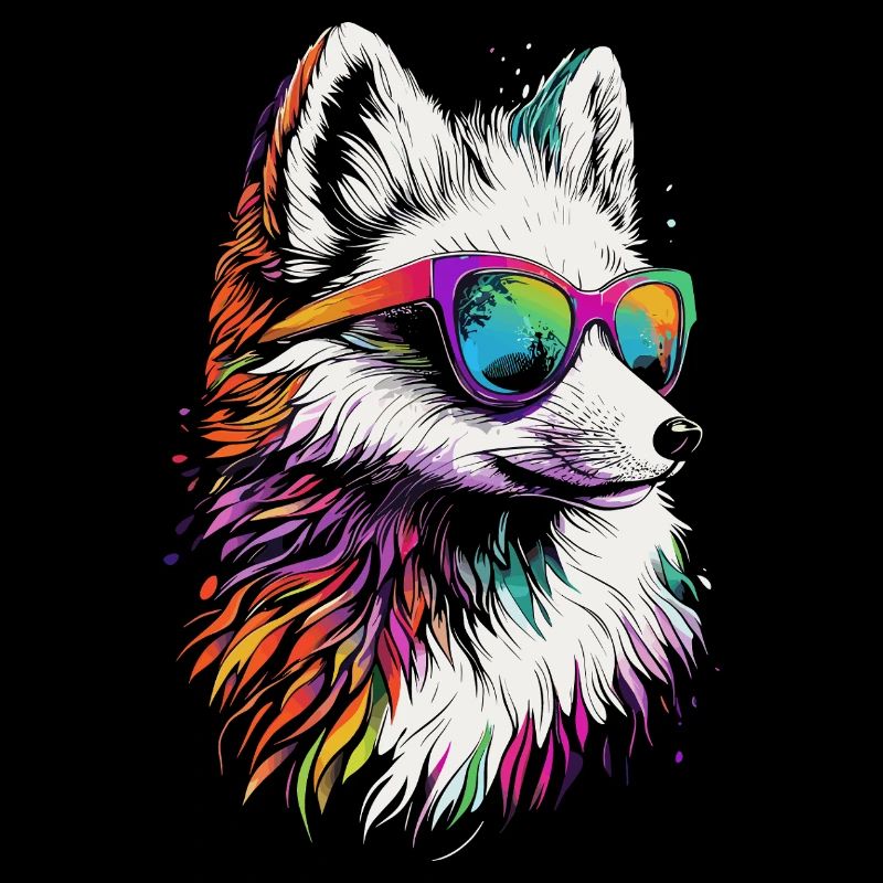 Polarfuchs Schneefuchs Eisfuchs Süßer Weißer Fuchs