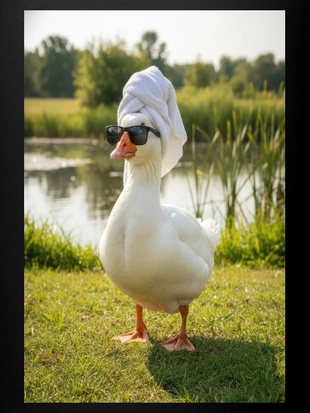 Spa Duck with Sunglasses