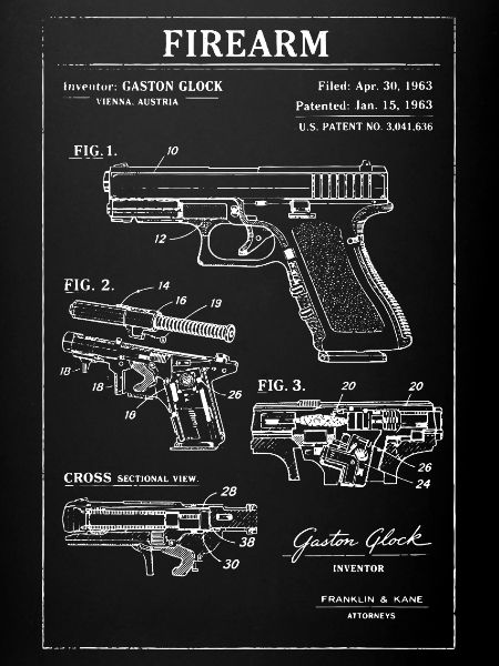 Pistol Blueprint Sketch 