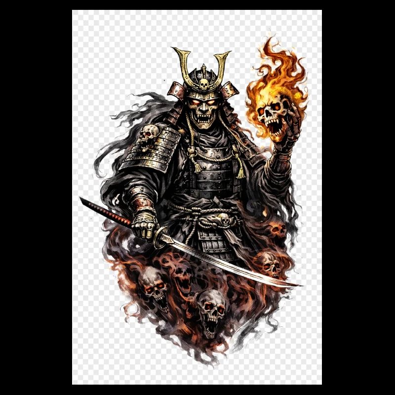 Samouraï Flameskull