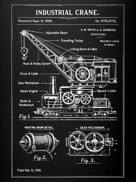 Industrial Crane Blueprint