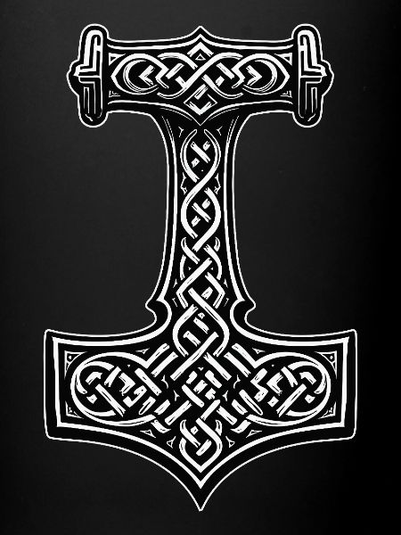 Mjölnir Viking knot symbol
