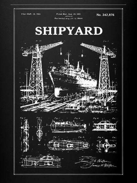 Shipyard Cranes & Ship