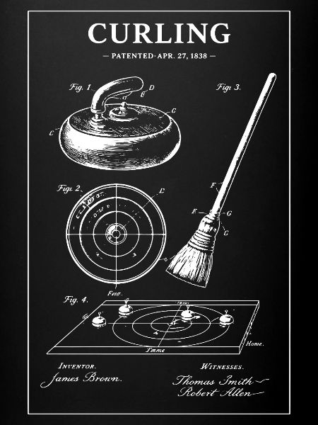 Illustrations de plans de curling