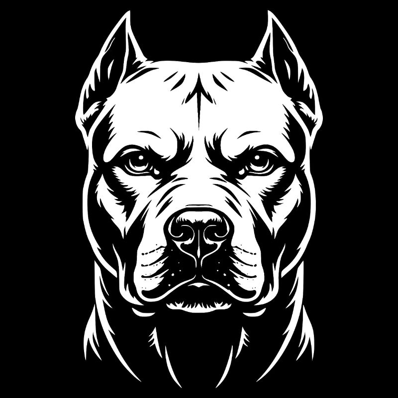Tête de Pitbull
