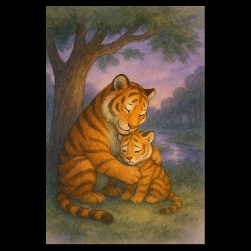Tiger Love in the Evening Light