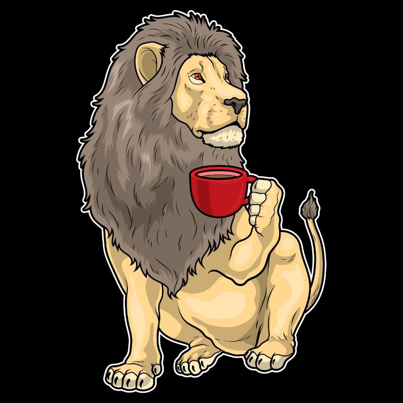 Löwe Kaffee Tasse
