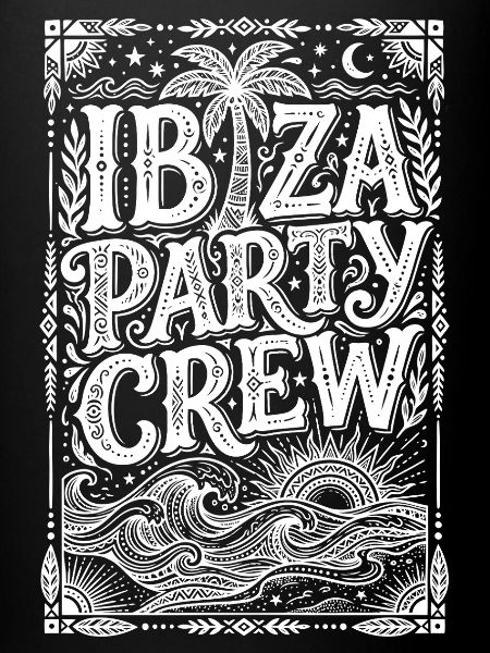 Équipe de fête à Ibiza