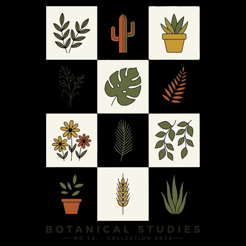 Botanical Studies Minimalistisches Pflanzendesign