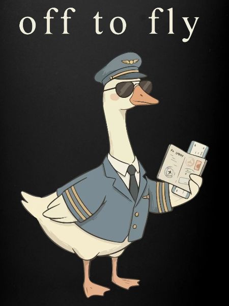 Duck pilot on take-off