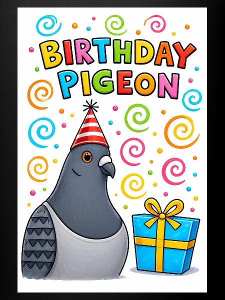 Fête d’anniversaire des pigeons