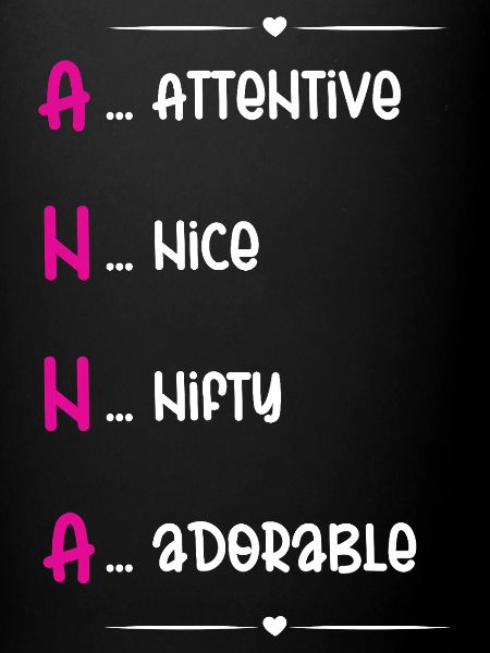Anna Name Meaning Acrostic