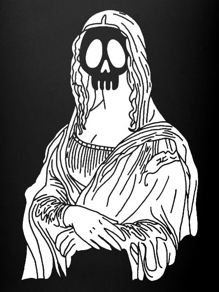 Mona Lisa Skull (White)