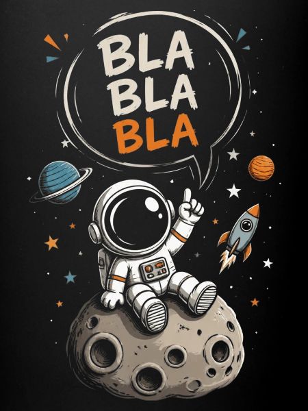 Astronaute Blabla sur la Lune