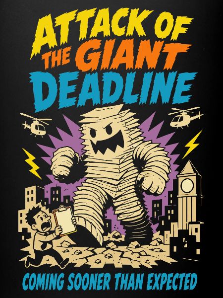 Angriff der gigantischen Deadline