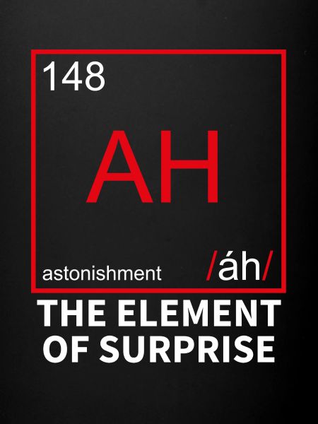 Chemisch element voor verrassing - verrassing